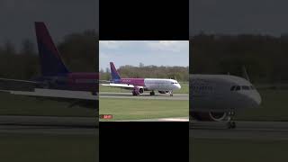 Wizz Air A321 Landing At Luton Airport aviation [upl. by Ellivro]