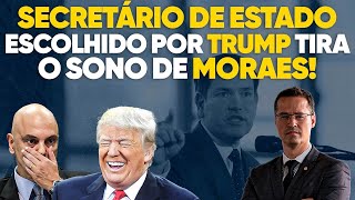 A casa caiu Alexandre de Moraes não dorme mais com novo Secretário de Estado de Trump [upl. by Alamat]