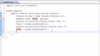 Java Programming Tutorial  7  Building a Basic Calculator [upl. by Delmar]