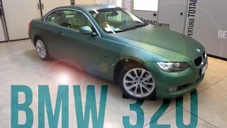 CAR WRAPPING BMW 320 Cabrio  Pine Green Metallic [upl. by Whorton148]