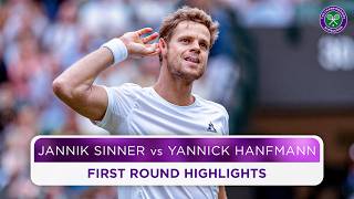 How will the World No1 start  Jannik Sinner vs Yannick Hanfmann  Highlights  Wimbledon 2024 [upl. by Kcod]