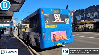 Busways North West Ryde mo 1644 Volvo B12BLE Euro 3 Volgren CR228L bus ride [upl. by Annabela]