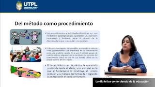 UTPL LA DIDÁCTICA COMO CIENCIA DE LA EDUCACIÓN ESCUELA DE CIENCAS DE LA EDUCACIÓN [upl. by Herzel]