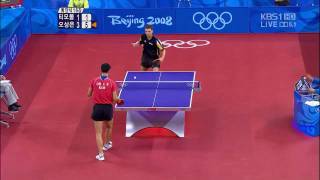 Timo Boll vs Oh Sang Eun 2008 Olympics HD [upl. by Ada]