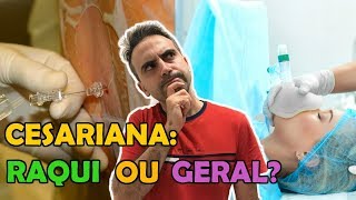 POR QUE NÃO SE FAZ ANESTESIA GERAL PARA CESARIANA [upl. by Ramahs]