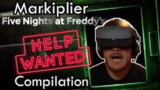 Markiplier Five Nights at Freddys Help Wanted Compilation [upl. by Aseek]