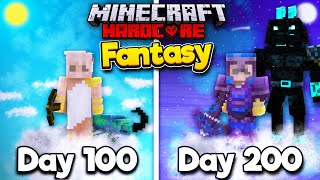 I Survived 200 Days in a FANTASY WORLD in Hardcore Minecraft Heres What Happened [upl. by Enened88]