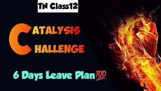 CATALYSIS CHALLENGELAUNCH VIDEO6 Days Leave PlanPublic Exam 2024 Road Map [upl. by Lezti]