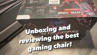 Unboxing and reviewing the GTW200RED GTRacing gaming chair [upl. by Hazrit]