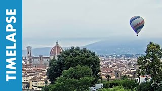 Mongolfiere sopra Firenze  Time Lapse [upl. by Wash264]