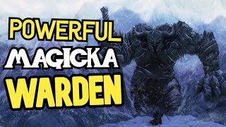 Magicka Warden ULTIMATE SOLO PVE Build ❄ THE ATRONACH ❄ Unstoppable Damage Mitigation AND FROST [upl. by Veats]