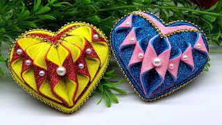 Crafts for Valentines Day Homemade gifts February art projects easy valentine craft by craftosme [upl. by Hock]