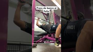 Press de banco al fallo fitness pecho volumen bulk [upl. by Tollman818]