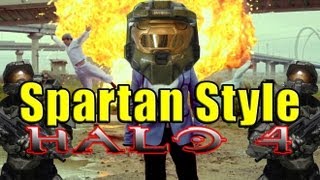 SPARTAN STYLE  TEAMHEADKICK PSY HALO 4 PARODY [upl. by Annyrb]