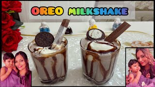 Oreo Milkshake Recipe🍫🧋drinks foodlover milkshake [upl. by Anaitsirhc]