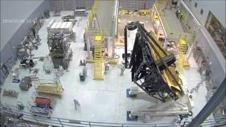 Timelapse Webbcam View of James Webb Space Telescope Mirror Rollover [upl. by Ettari312]