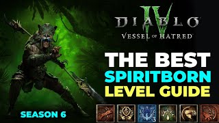 ULTIMATE Spiritborn Leveling Build Season 6  Diablo 4 Vessel of Hatred [upl. by Casey769]