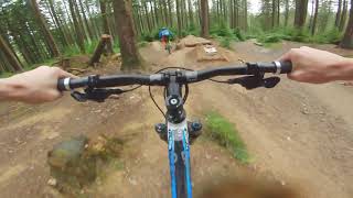 Cann woods Mountain biking  First jumps and drops [upl. by Ardnaik]