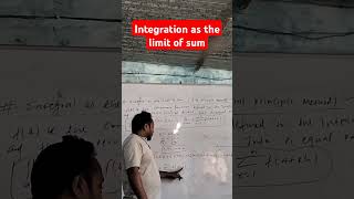 Integration as the li।it of sum [upl. by Ssidnak]