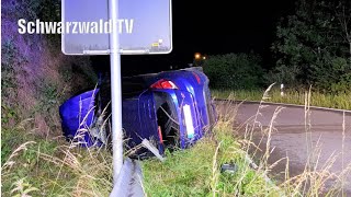 🚨🚒Alkohol am Steuer Feuerwehreinsatz nach schwerem Unfall auf der A 98 bei Lauchringen 22062019 [upl. by Ased]