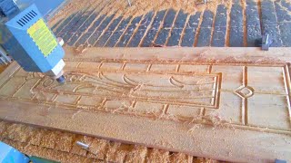 2D Design on khat wood CNC Machine cutting design palla By Advanced Woodworking 2024 machines [upl. by Atiuqin]