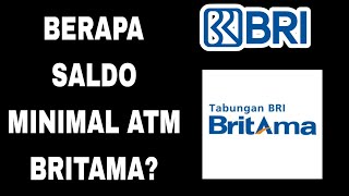 Berapa Saldo Minimal Di Atm Britama [upl. by Ahseikram]