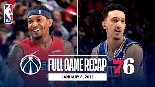 Full Game Recap Wizards vs 76ers  Landry Shamet Heats Up [upl. by Glaudia]