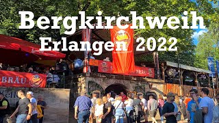 Bergkirchweih in Erlangen 🇩🇪 2022  das schönste und größte Volkfest in Franken [upl. by Warner539]