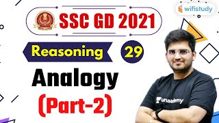 600 PM SSC GD 2021  Reasoning by Deepak Tirthyani  Analogy Part2 [upl. by Osterhus]