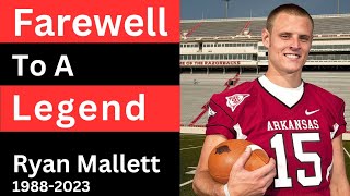 Ryan Mallett  Farewell To A Legend [upl. by Sucrad]