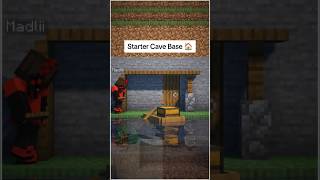 Minecraft Starter Cave Base 🏠 [upl. by Lacefield]