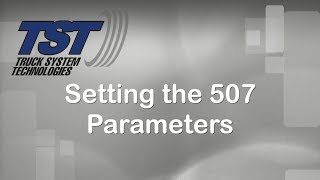 TST 507 SeriesParameter Settings [upl. by Sion834]