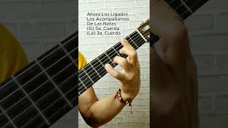 LIGADOS EN LA GUITARRA  12 Tono y 1 Tono Con Dificultad  Ejercicio 45a  clasesdeguitarra [upl. by Erund]