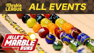 Marble Race Marble League 2023  ALL EVENTS [upl. by Affer124]