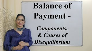 Balance of Payment  Components amp Causes of Disequilibrium [upl. by Aremat]