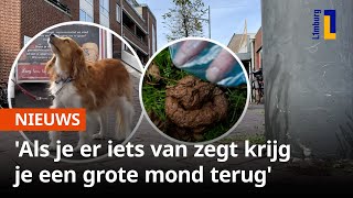 Honden plassen tegen winkels en poepen op de straat 🐕💩  1Limburg [upl. by Sabella893]