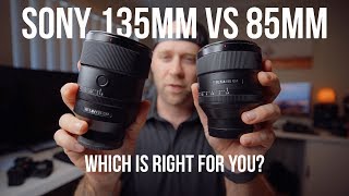 Sony 135mm 18 vs 85mm 14  Which is right for you  RAW Downloads  OMG SHARP [upl. by Noteek]