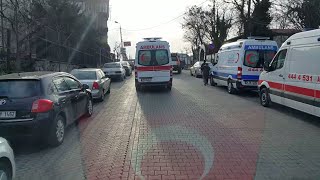 Ambulans İstanbul Kalp Krizi Geçiren Hasta Acil Anjiyografi İçin Naklediliyor Ambulance Turkey [upl. by Kissee]