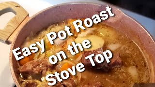 Perfectly Cooked Pot Roast on the Stove Top potroast beefroastrecipe roastbeef [upl. by Ihcehcu]