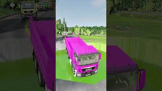 dumpertruck truck pothole simulation shorts [upl. by Neeham]