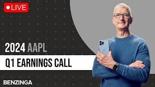 Apple Q1 2024 Earnings Call LIVE  AAPL [upl. by Aleac]