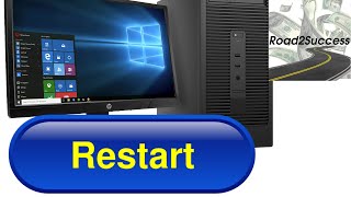 Step by Step How To Use Command Line aka promt To Reboot or Shutdown Windows Computer [upl. by Anrapa973]