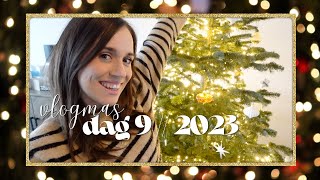 KERSTBOOM VERSIEREN amp LIVING DECOREREN  NIEUW KERSTTHEMA🎄 VLOGMAS 9  2023 [upl. by Ynnot802]