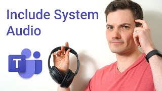 How to include System Audio when Screen Sharing in Microsoft Teams [upl. by Ynattir]