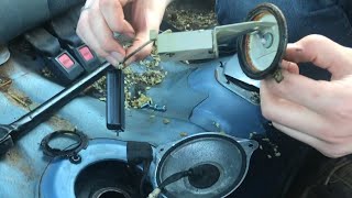 removing “sending unit” from gas tank honda civic accord [upl. by Negroj]