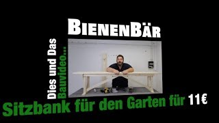 Sitzbank für unter 10 Euro selber bauen DIY SEHR STABIL [upl. by Dualc174]