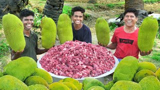 JACKFRUIT BIRYANI  Beef Jackfruit Biryani Recipe  Cooking In Our Village [upl. by Falda729]