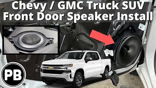 Chevy  GMC Truck Front Speaker Install Short [upl. by Ennair]