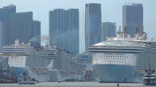 8 Ships Depart Miami [upl. by Daniell]