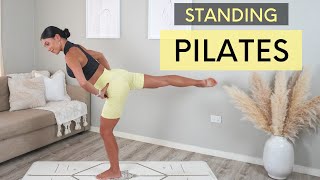 30 MIN STANDING PILATES  Full Body Workout No Equipment [upl. by Dhiren741]